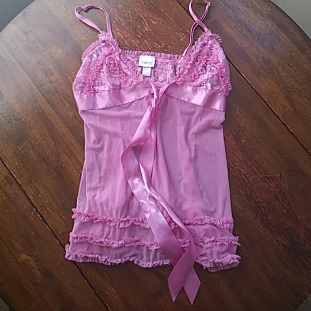 Pink Baby Doll Sleep Wear Top